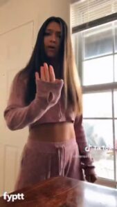 Hot Brunette TikTok Girl Shows Surprising Big Butt While Dancing