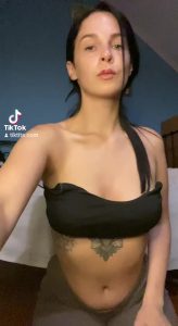 Hot woman Nipple piercing Juicy boobs by only tik