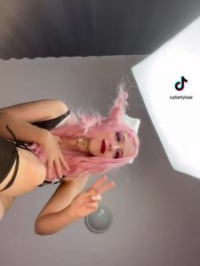 Ass shaking Pussy spread Pink haired by cyberlycrush