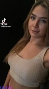 Blonde Girl On Tiktok Shows Pussy