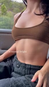 Car Small tits Nipple piercing by crystal007