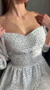 Fake boobs Showing tits Dress by Sandycandy7