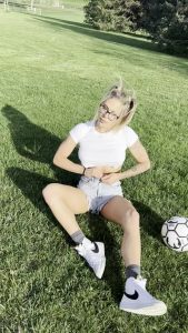 Football Showing tits Public by badharleybad