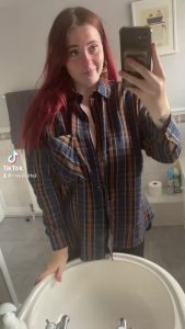 Huge boobs Tiktok girl Colored hair by rose2021x