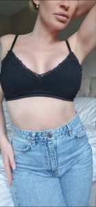 Jeans Fake boobs Milf by cloenorway