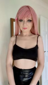 Pink haired Showing tits Makeup by pink_freya_hot