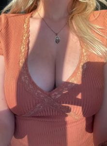 Showing boobs Nipple piercing Natural tits by msbarbie69