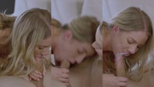 Tushy : Blowjob and Blonde Threesome