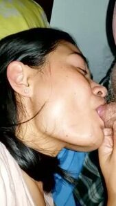 Asian Milf Fingers Her Hairy Pussy And Huge Cumshot Facial