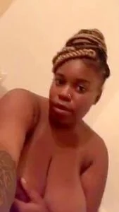 Big Tiddie Scope Thot Licking & Sucking Her Nipples